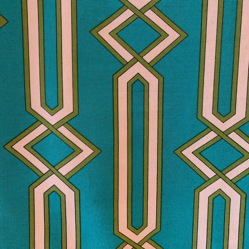 JB by Julie Brown Green and Yellow Geometric Mini Dress - Picture 3 of 5